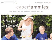 Tablet Screenshot of cyberjammies.co.uk